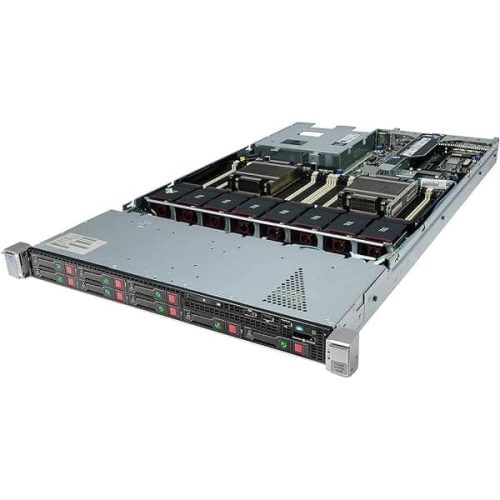 HP ProLiant DL360p G8, 2X Xeon E5-2695V2, 256 Go DDR3,2X 128 Go SSD +6×600 Go SSD SAS Raid 5 P420i, 2x 460 Watt
