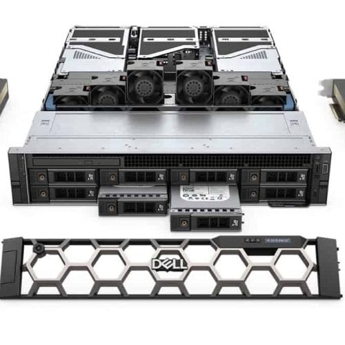 Dell Rack R7920, 8X HDD 3.5p/2.5p (Up to 64TB), 2X hdd U.2 NVME, R740 Poweredge